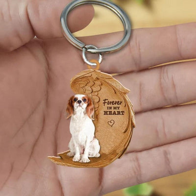 Cavalier King Charles Spaniel Forever In My Heart Acrylic Keychain FK079