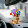 German Shepherd Fly With Bubbles Car Hanging Ornament BC016