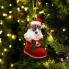 Jack Russell Terrier In Santa Boot Christmas Hanging Ornament SB085