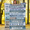 To My Daughter - From Mom - My Love For You Is Forever G006 - Premium Quilt