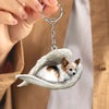 Sleeping Angel Acrylic Keychain Papillon02