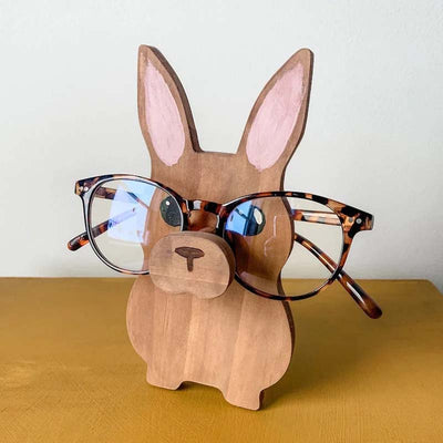 Handmade Glasses Stand Lovely Rabbit