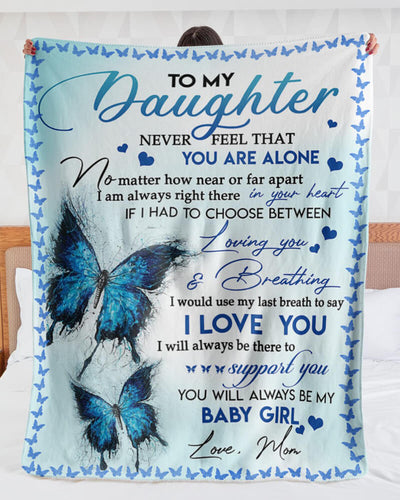 To My Daughter - From Mom - I Love You F019 - Premium Blanket