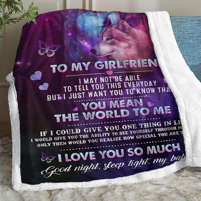 To My Girlfriend - From Boyfriend - A611 - Premium Blanket