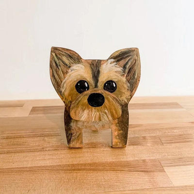 Handmade Glasses Stand Lovely Yorkie