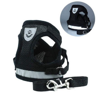 Reflective Safty Harness and Leash Set